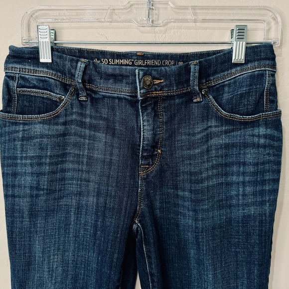 Chico’s‎ Cropped Jeans So Slimming Girlfriend SZ 00/2 Dark Wash Stretch SZ 00/2 - Picture 4 of 16